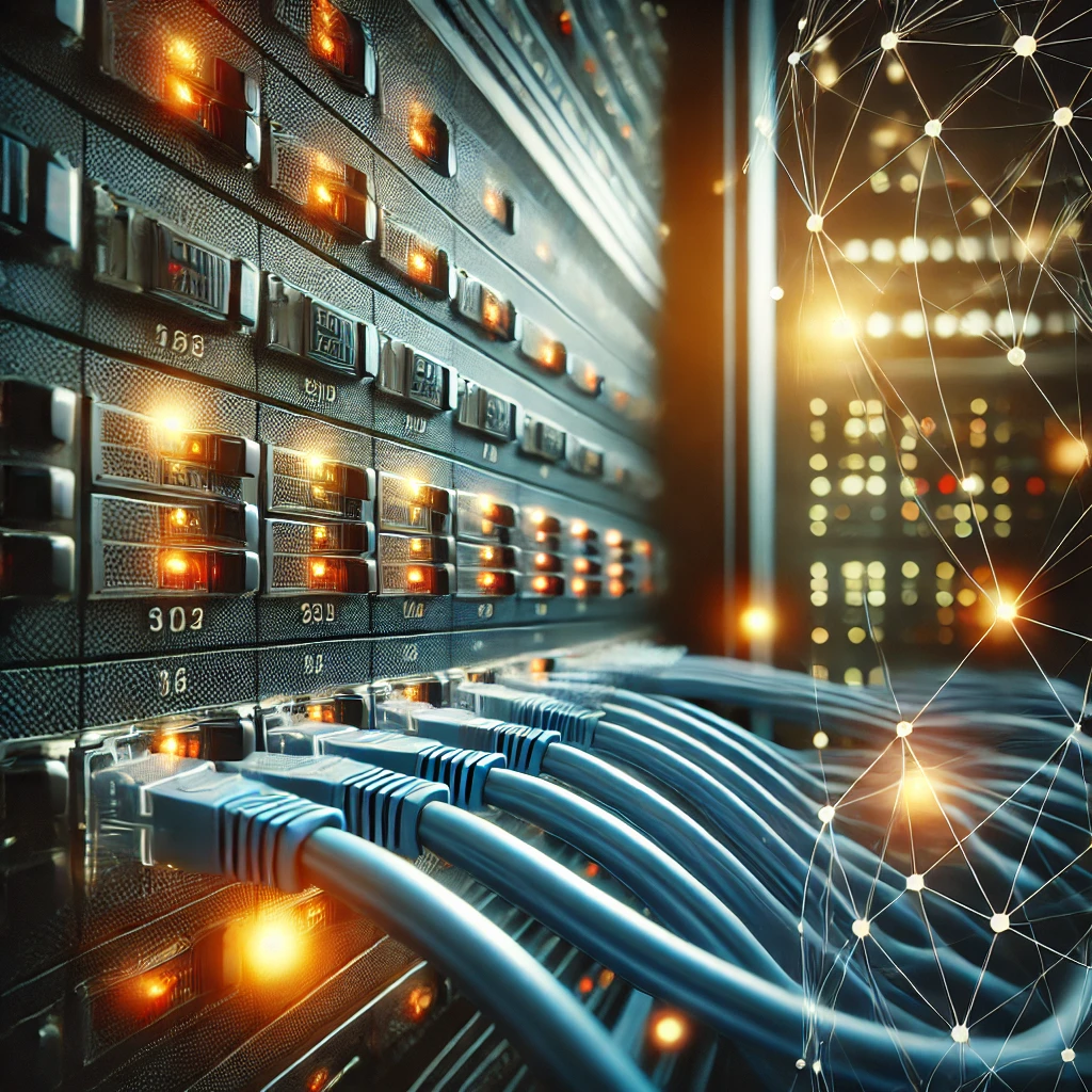 Enterprise network infrastructure representing NatNet project delivery